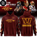 Washington Commanders 2026 Hold The Burgundy & Gold Hoodie T-Shirt