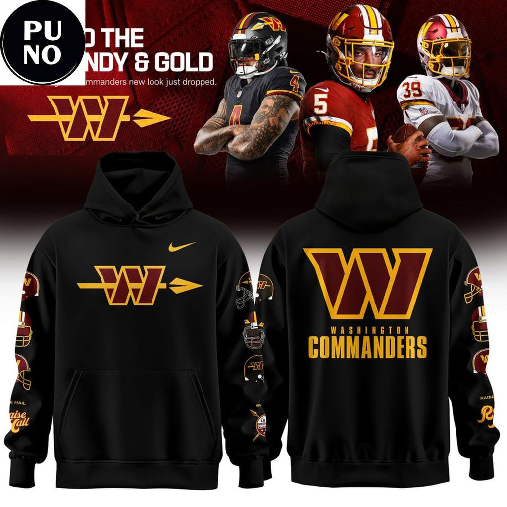 Washington Commanders 2026 Hold The Burgundy & Gold Hoodie T-Shirt