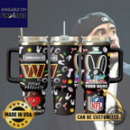 Washington Commanders Bad Bunny Super Bowl Stanley Style Tumbler
