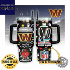 Washington Commanders Bad Bunny Super Bowl Stanley Style Tumbler