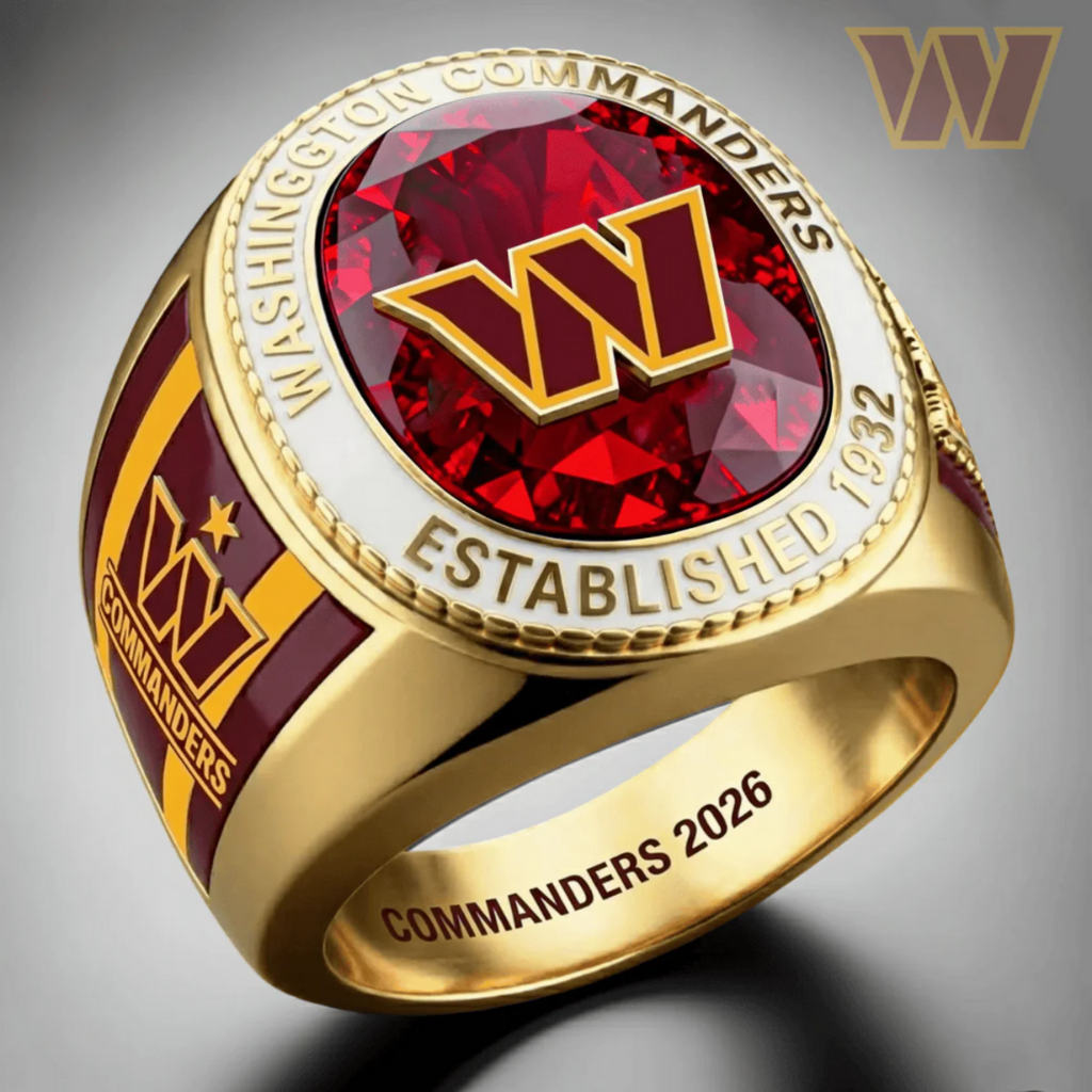 NEW 3D Ring Washington Commanders Championship