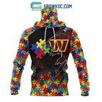 Washington Commanders NFL Special Autism Awareness Design Hoodie T Shirt