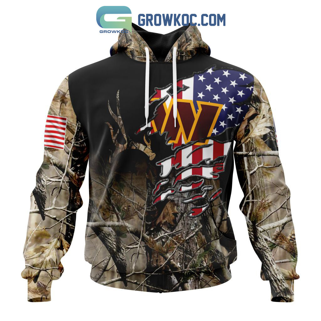 Washington Commanders NFL Special Camo Realtree Hunting Personalized Hoodie T Shirt