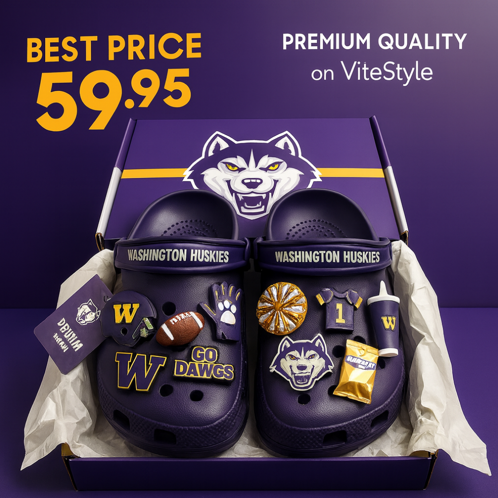 Washington Huskies Crocband Charms Crocs 2026