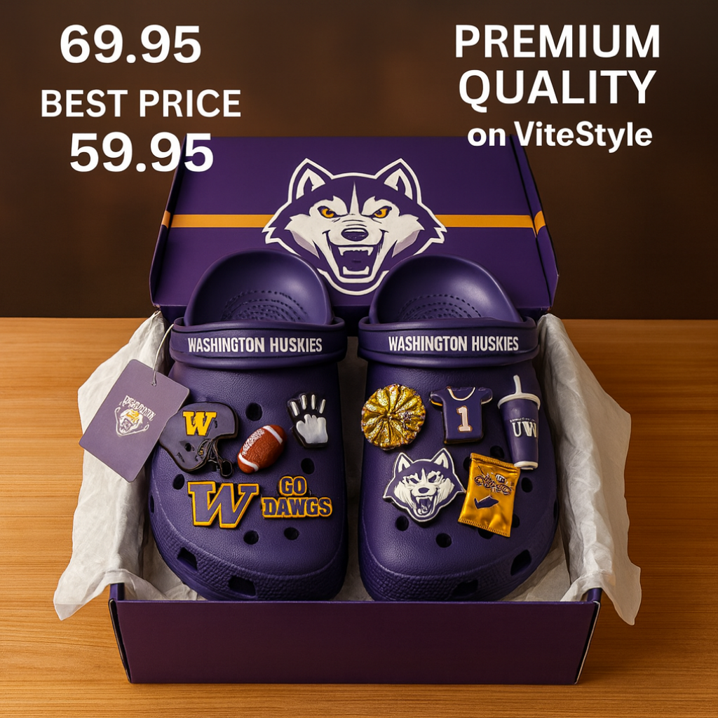 Washington Huskies Crocband Charms Crocs 2026