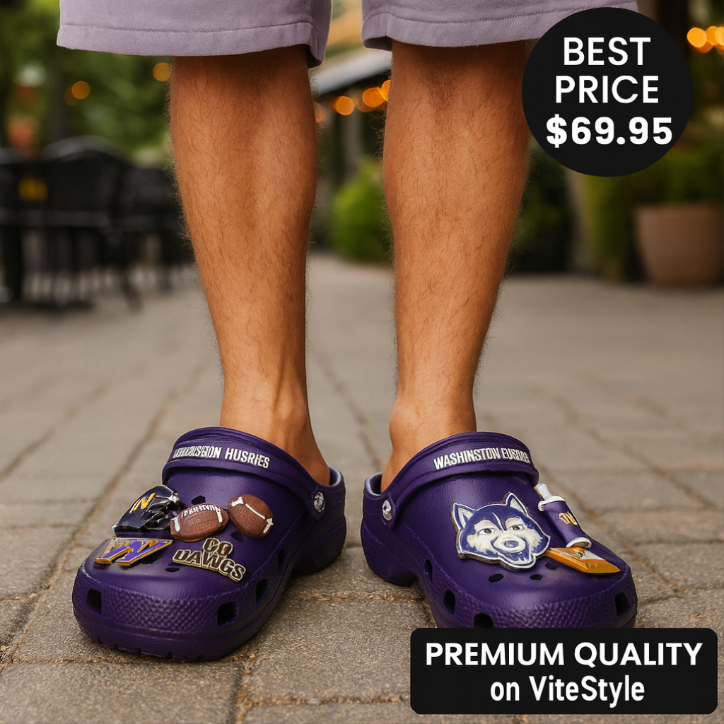 Washington Huskies Crocband Charms Crocs 2026