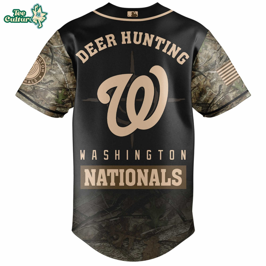 Washington Nationals Deer Hunting Limited Edition Baseball Jersey