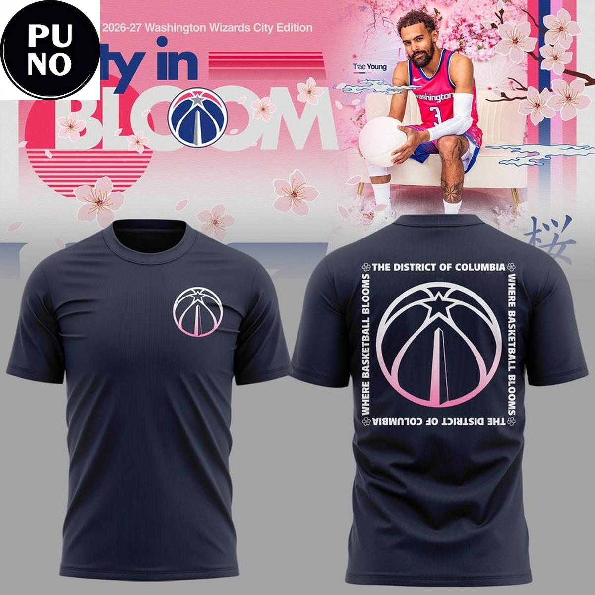 Washington Wizards 2026-27 City in Bloom Hoodie T-Shirt