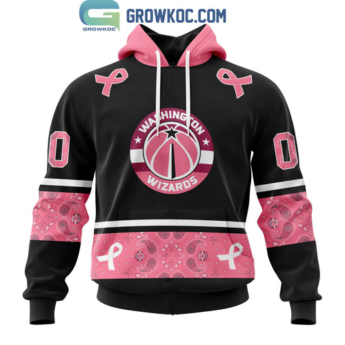 Washington Wizards NBA Special Design Paisley Design We Wear Pink Breast Cancer Personalized Hoodie T Shirt