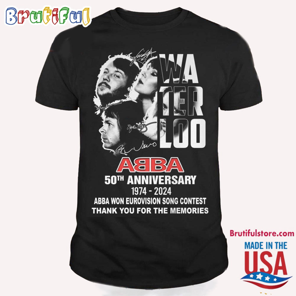 Water Loo ABBA Won Eurovision Song Contest T Shirt