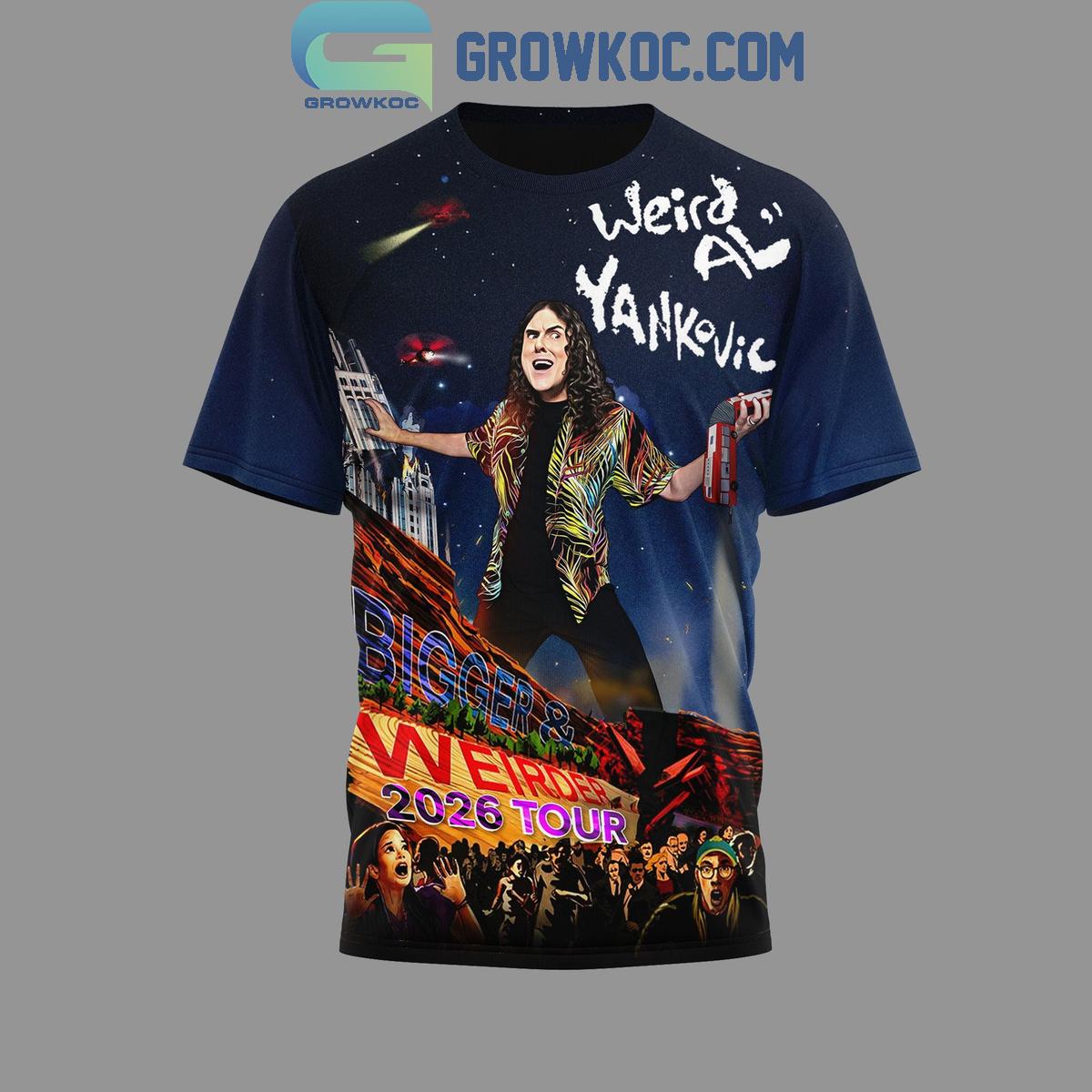Weird Al Yankovic Bigger & Weirder 2026 Tour Shirt
