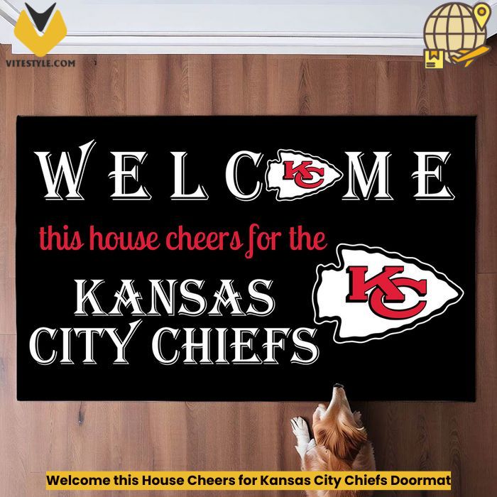 Welcome this House Cheers for Kansas City Chiefs Doormat