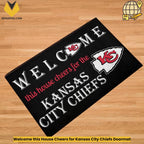 Welcome this House Cheers for Kansas City Chiefs Doormat