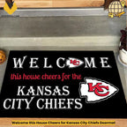 Welcome this House Cheers for Kansas City Chiefs Doormat