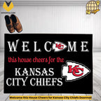 Welcome this House Cheers for Kansas City Chiefs Doormat
