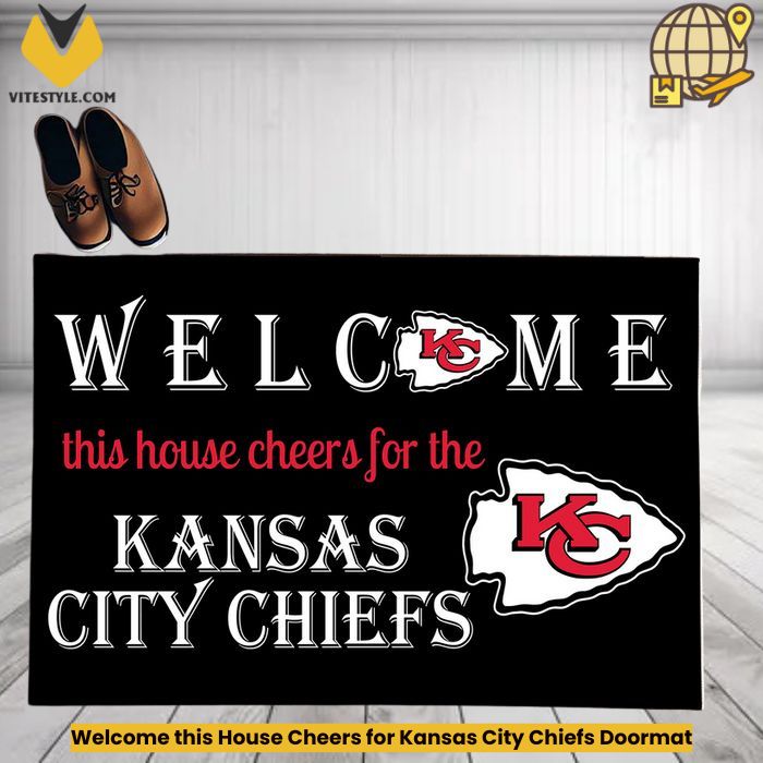 Welcome this House Cheers for Kansas City Chiefs Doormat