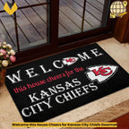 Welcome this House Cheers for Kansas City Chiefs Doormat
