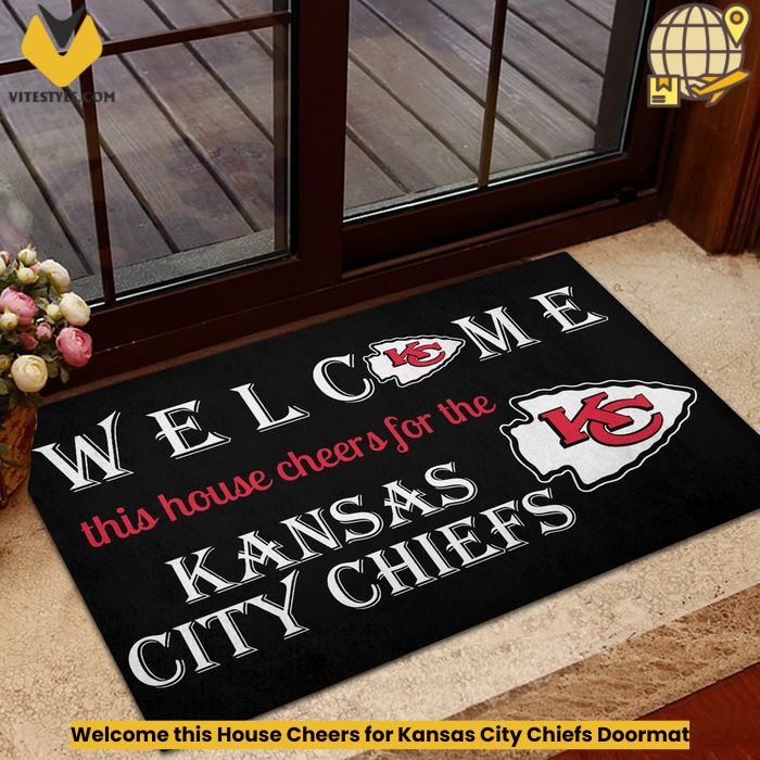 Welcome this House Cheers for Kansas City Chiefs Doormat