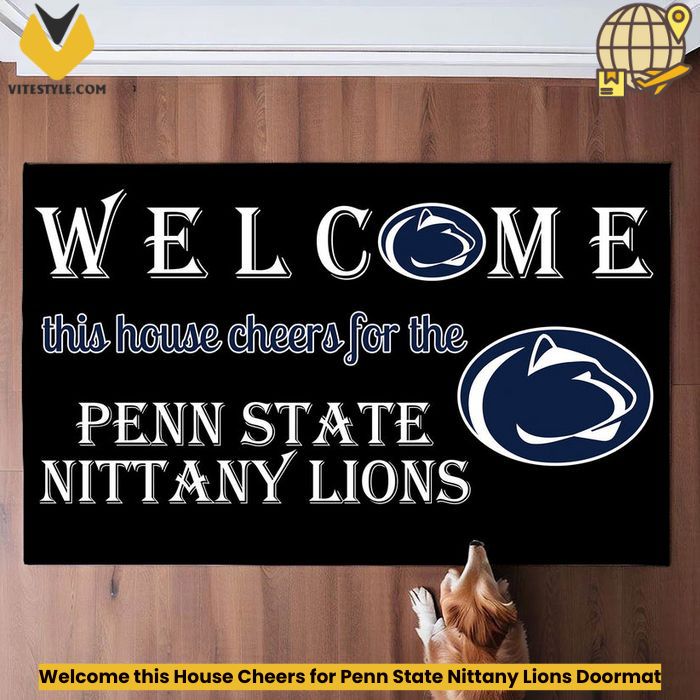 Welcome this House Cheers for Penn State Nittany Lions Doormat