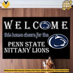 Welcome this House Cheers for Penn State Nittany Lions Doormat