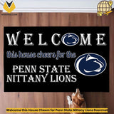 Welcome this House Cheers for Penn State Nittany Lions Doormat