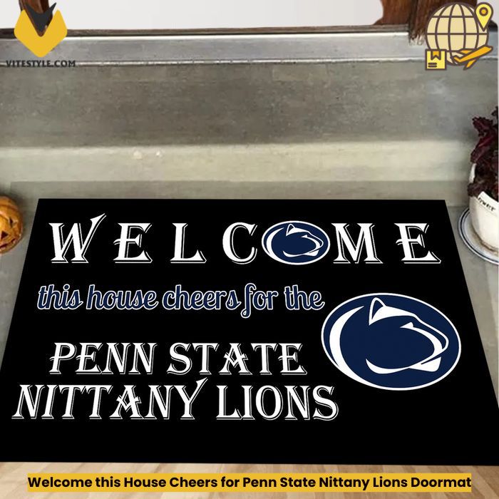 Welcome this House Cheers for Penn State Nittany Lions Doormat