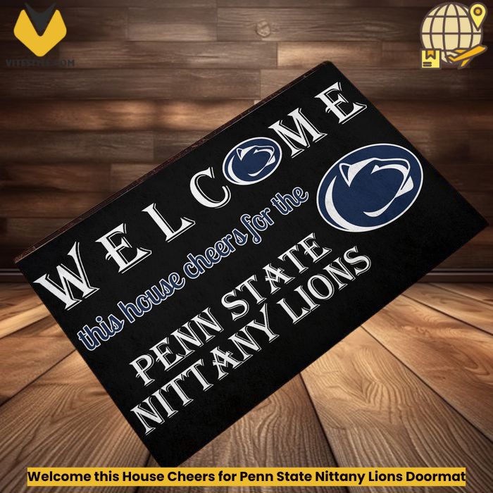 Welcome this House Cheers for Penn State Nittany Lions Doormat