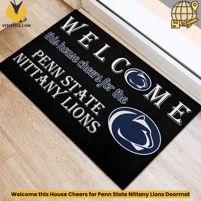 Welcome this House Cheers for Penn State Nittany Lions Doormat