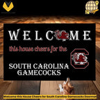 Welcome this House Cheers for South Carolina Gamecocks Doormat