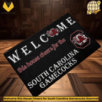 Welcome this House Cheers for South Carolina Gamecocks Doormat