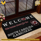 Welcome this House Cheers for South Carolina Gamecocks Doormat