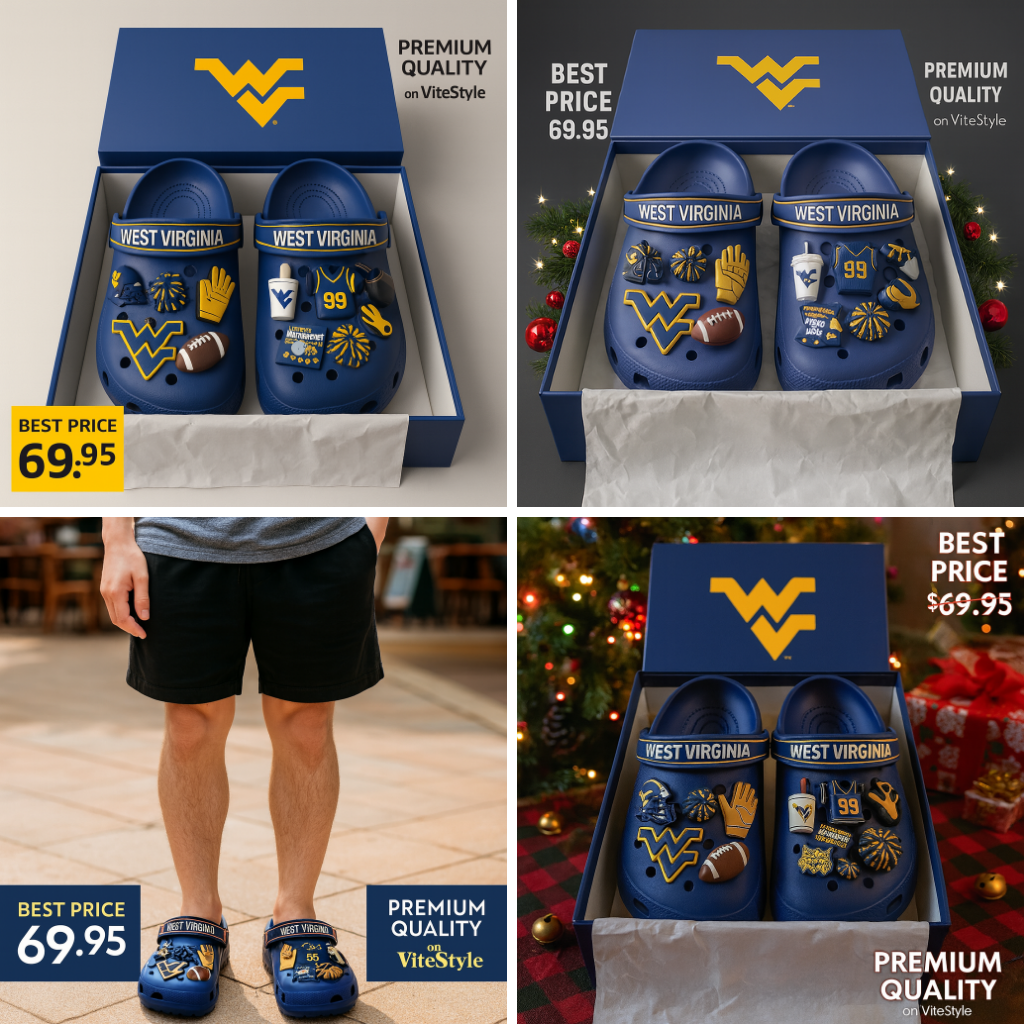 West Virginia Croc Charms