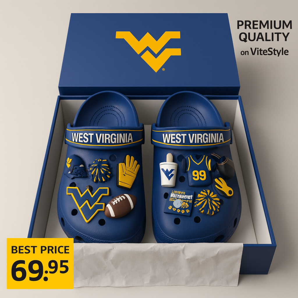 West Virginia Croc Charms