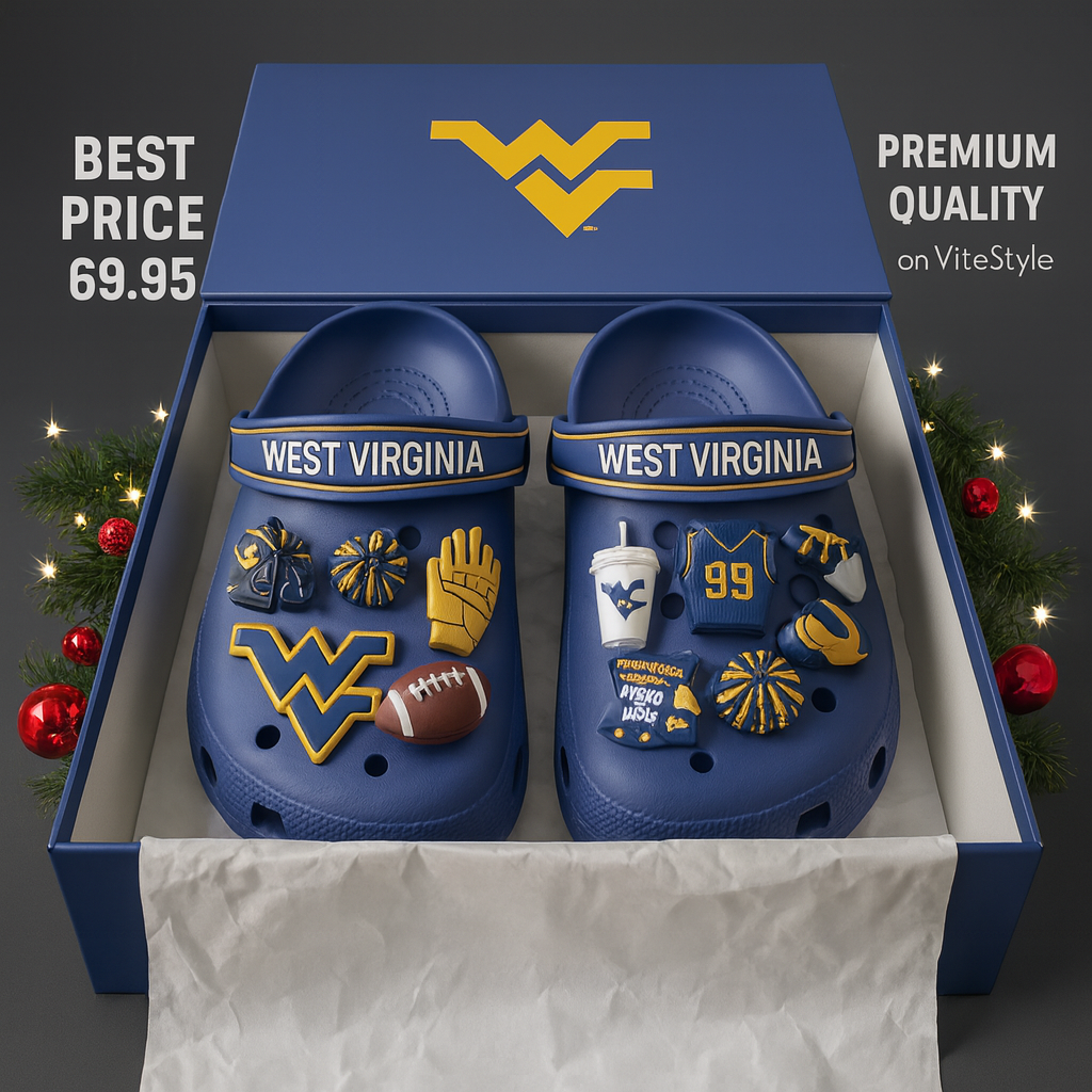 West Virginia Croc Charms