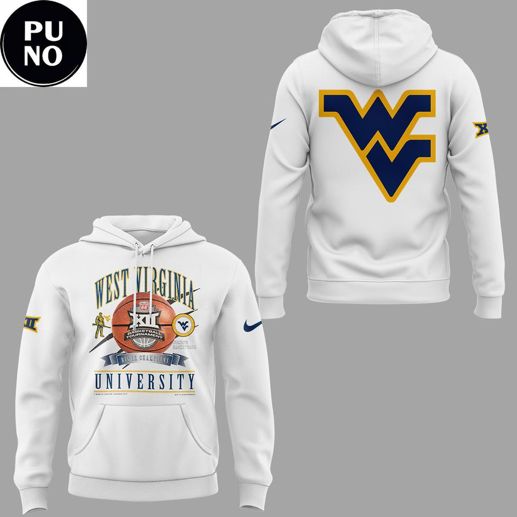 West Virginia Mountaineers Women's Basketball 2026 Big 12 Tournament Champions Hoodie T-Shirt
