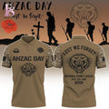 Wests Tigers Anzac Day Lest We Forget Polo Shirt