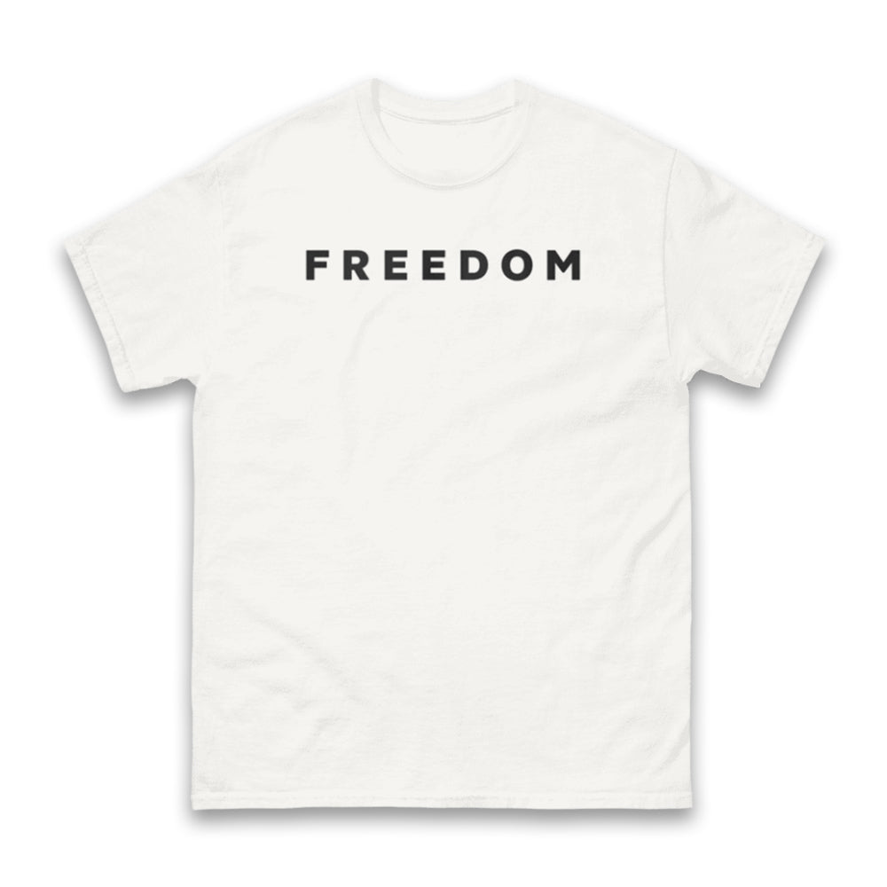 White Freedom Shirt Charlie Kirk