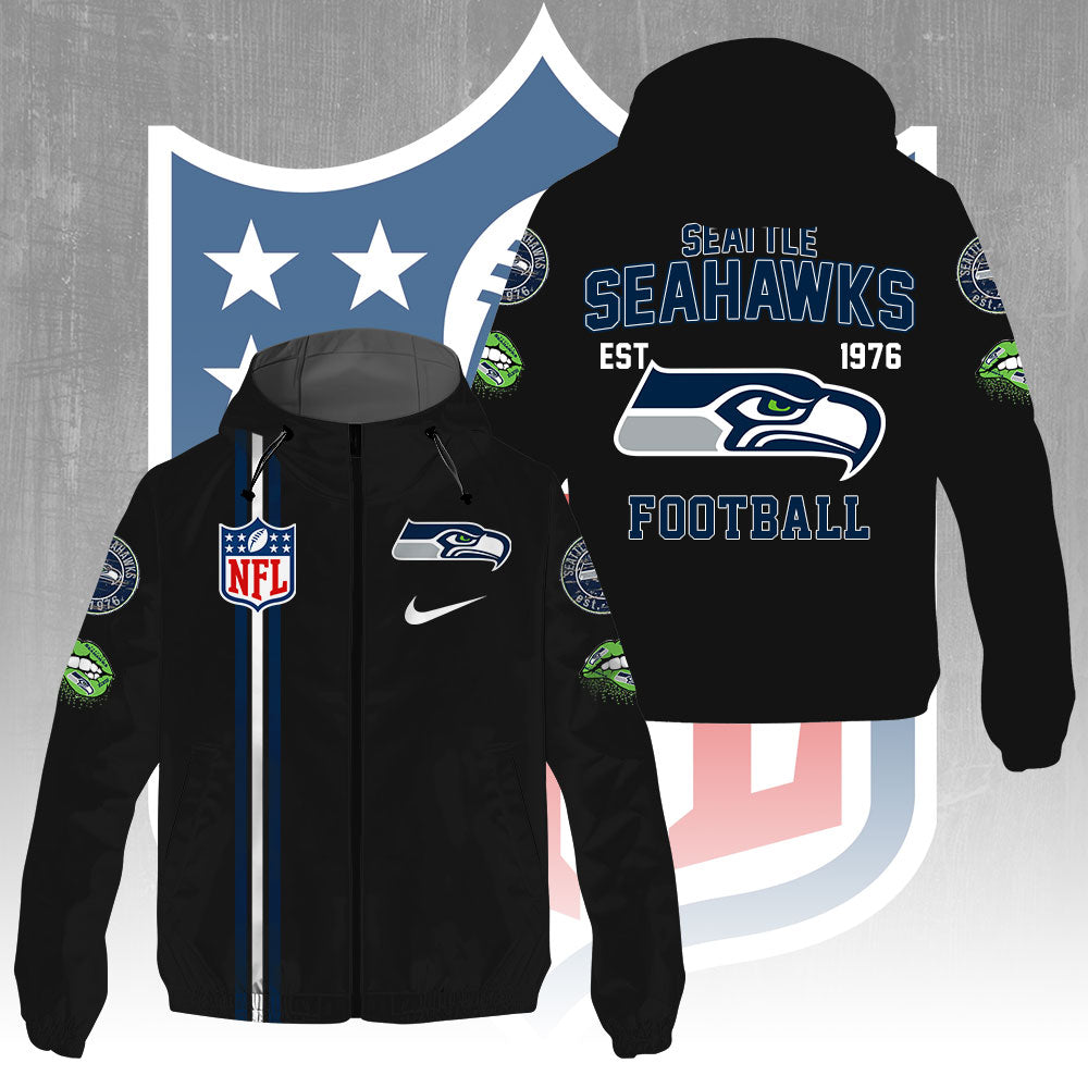 Seattle Seahawks 3D Windbreaker Jacket – GNE4304