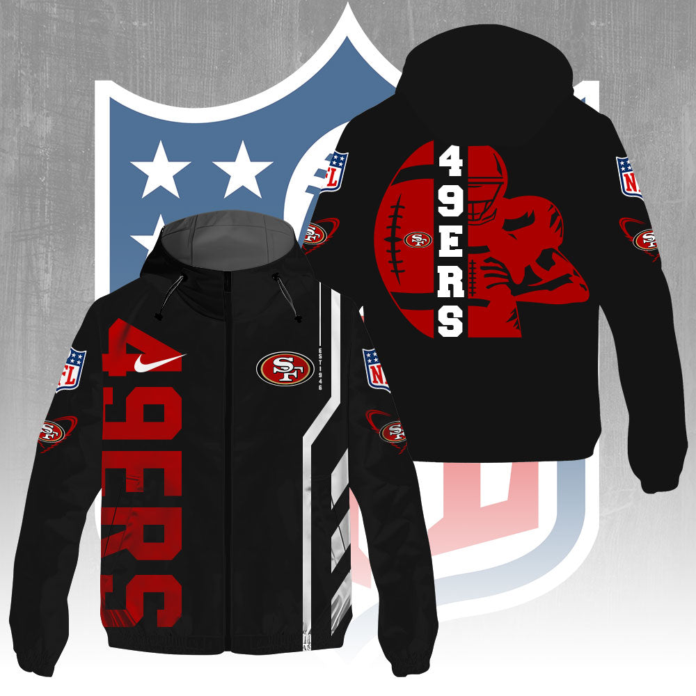San Francisco 49ers 3D Windbreaker Jacket – GNE4370