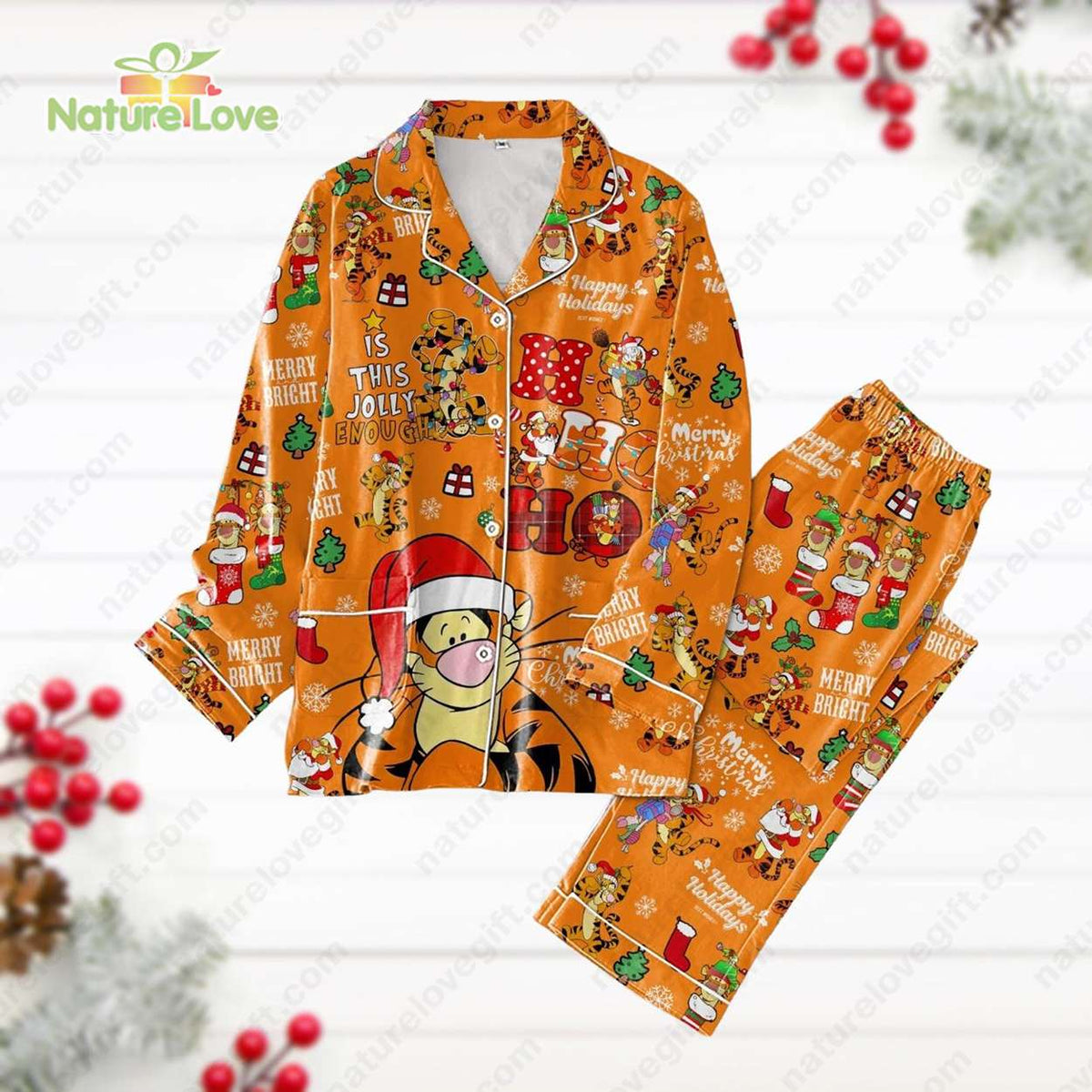 Winnie The Pooh Tigger Too Winnie Christmas Disney Pajamas