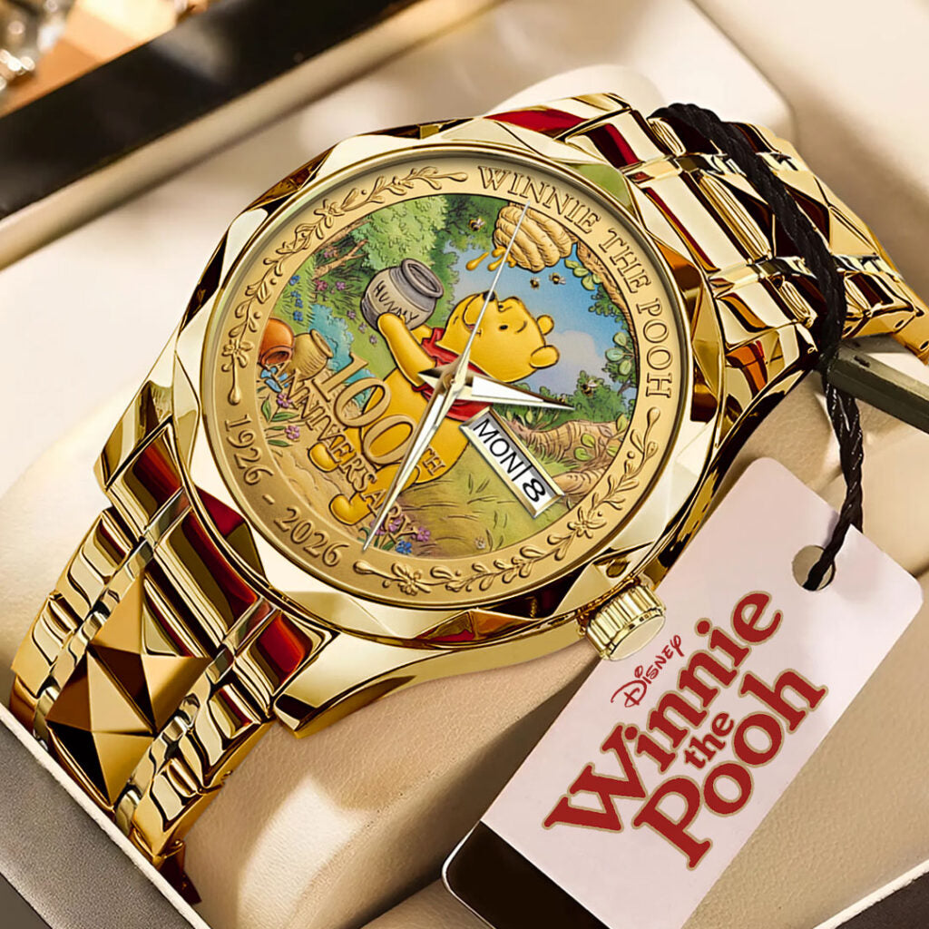 Winnie-the-Pooh 100th Anniversary 2026 Alloy Luxury Quartz Watch - TMTHU5114