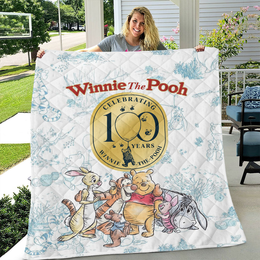 Winnie-the-Pooh 100th Anniversary 2026 Quilt Blanket - TMTHU6151