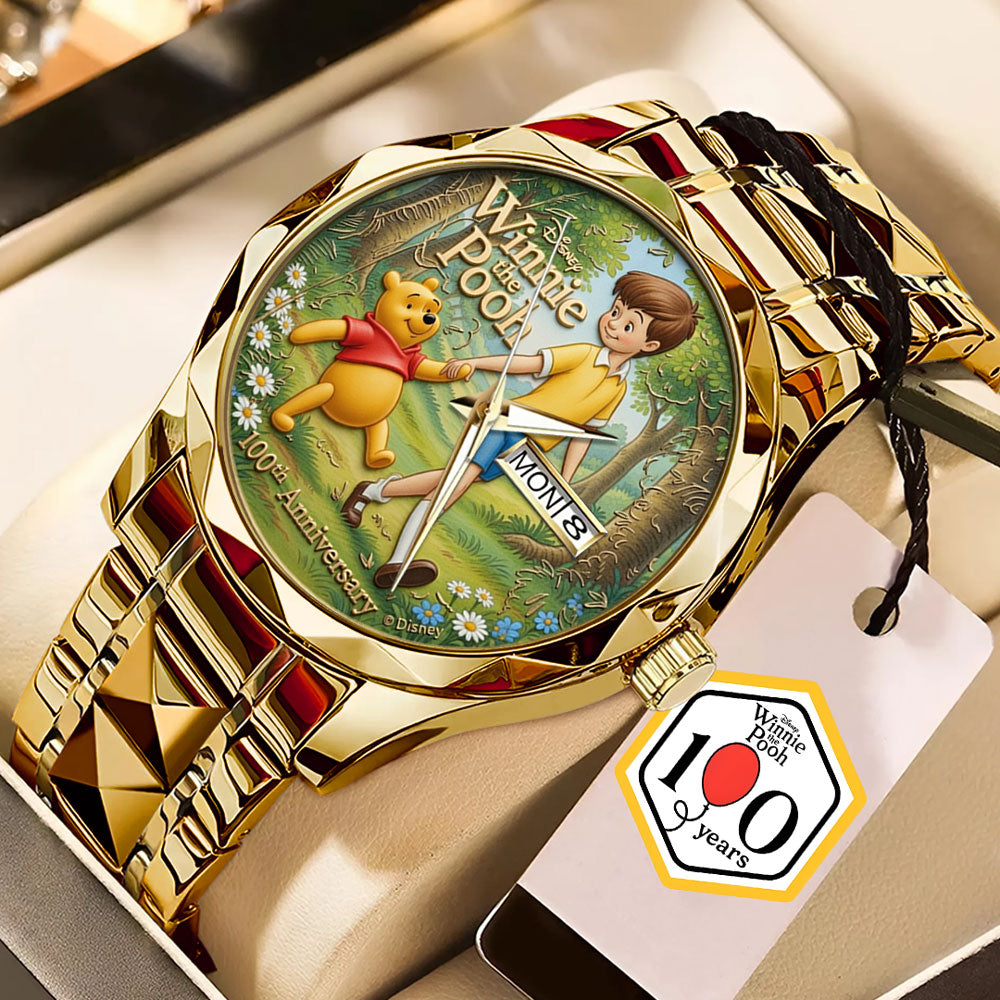 Winnie-the-Pooh 100th Anniversary Alloy Luxury Quartz Watch - TMTHU4024