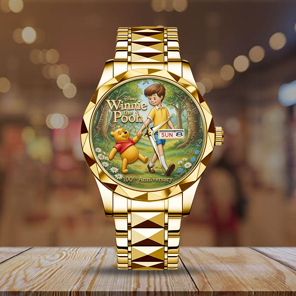 Winnie-the-Pooh 100th Anniversary Alloy Luxury Quartz Watch - TMTHU4024