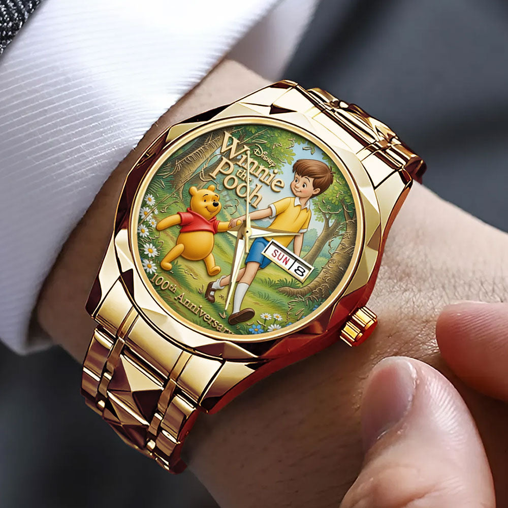 Winnie-the-Pooh 100th Anniversary Alloy Luxury Quartz Watch - TMTHU4024