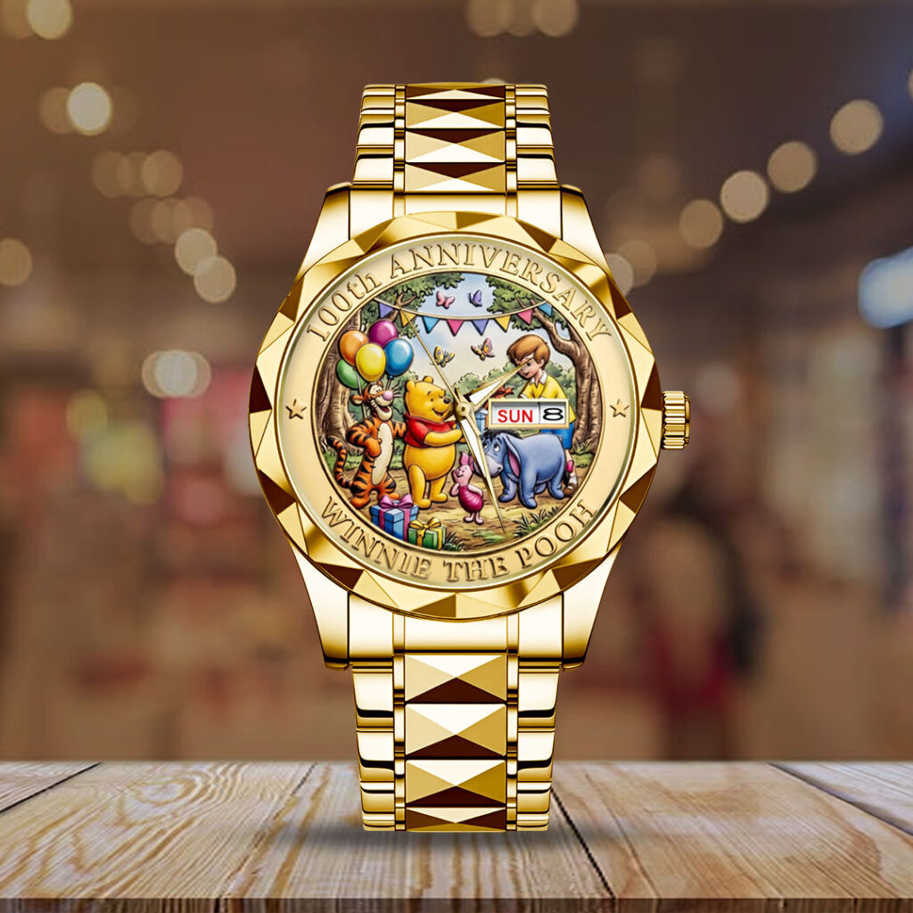 Winnie-the-Pooh 100th Anniversary Alloy Luxury Quartz Watch - TMTHU4643