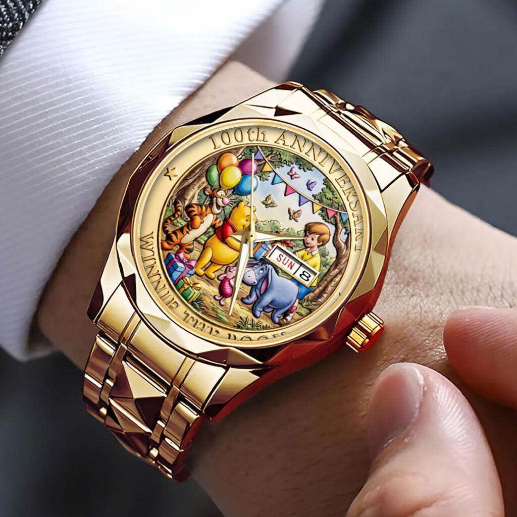 Winnie-the-Pooh 100th Anniversary Alloy Luxury Quartz Watch - TMTHU4643