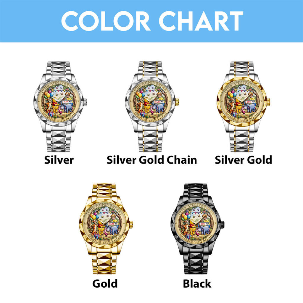 Winnie-the-Pooh 100th Anniversary Alloy Luxury Quartz Watch - TMTHU4643