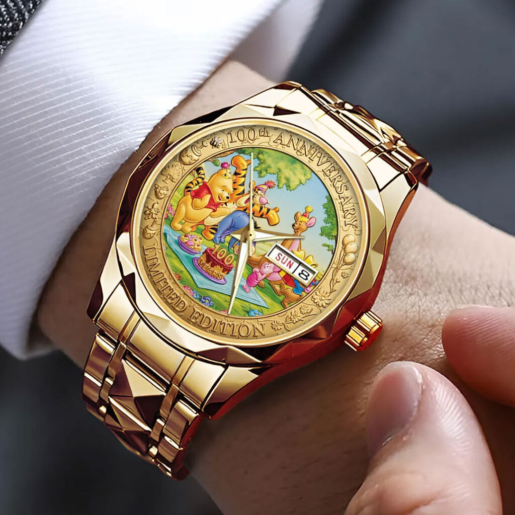 Winnie-the-Pooh 100th Anniversary Alloy Luxury Quartz Watch - TMTHU4723