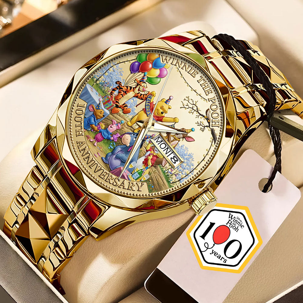 Winnie-the-Pooh 100th Anniversary Alloy Luxury Quartz Watch - TMTHU4870